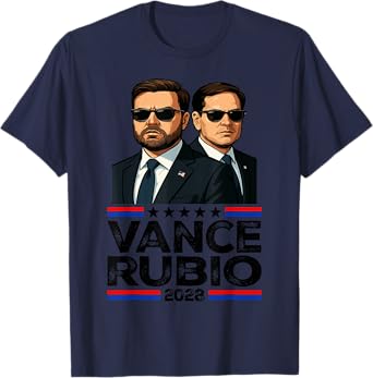 Vance Rubio 2028 J D Vance Marco Rubio President 2028 Funny T-Shirt