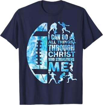 Football-Shirt Christian Women Boys Men Christ Religious T-Shirt