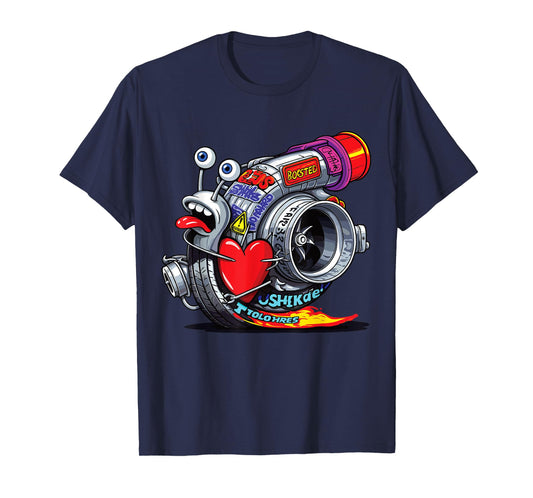 Turbocharger Snail Turbo Race Car Boost Mechanic Tuning Car T-Shirt