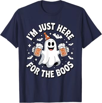 Halloween Costume Beer Lovers I'm Just Here for The Boos T-Shirt