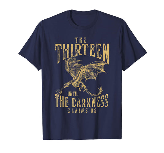 Retro Vintage The Thirteen Until the Darkness Claims Us Book T-Shirt