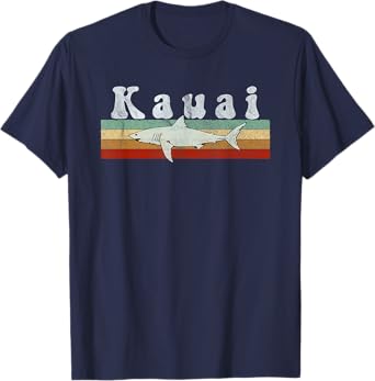 Kauai, HI Shark T Shirt / Kauai Vintage Fishing Tee T-Shirt