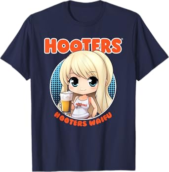 Hooters Waifu Anime Inspired Kawaii Girl T-Shirt