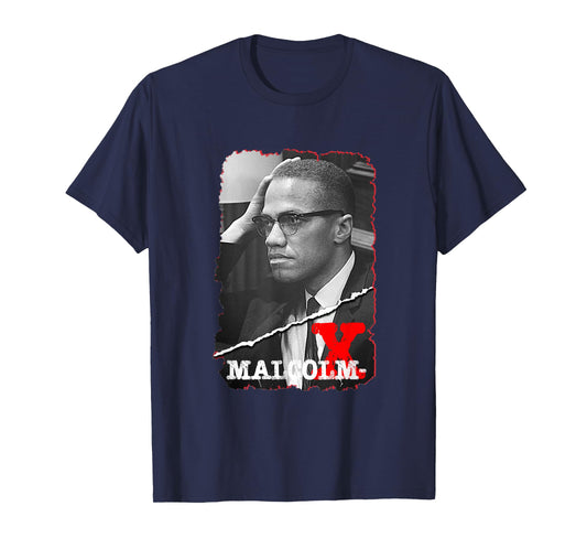 Great Moment Store Kids Unisex Youth Malcolm X T-Shirt Black Small Crew Neck Short Sleeve Modern Classic Casual Leisure Letter Print Malcolm X Design