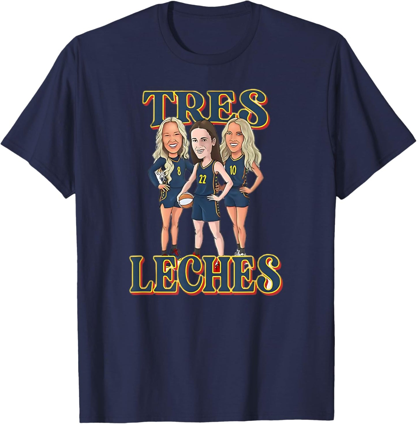 Tres Leches Basketball Team Cartoon Shirt