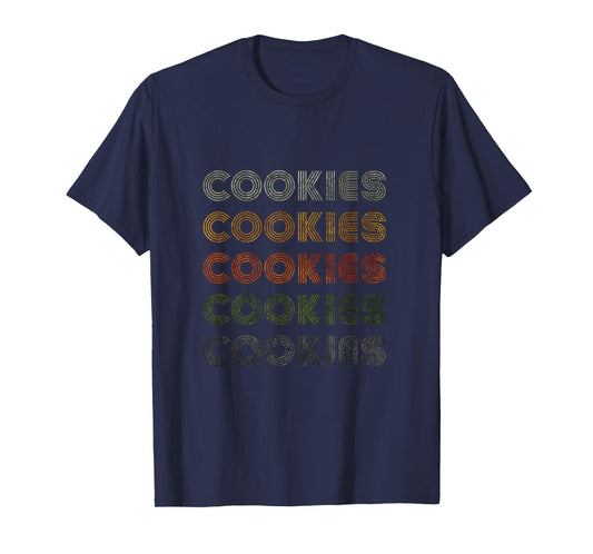 Love Heart Cookies Tee Grunge Vintage Style Black Cookies T-Shirt