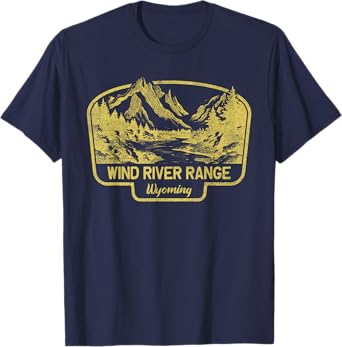 Wind River Range Mountains Wyoming Hiking Outdoors Vintage T-Shirt