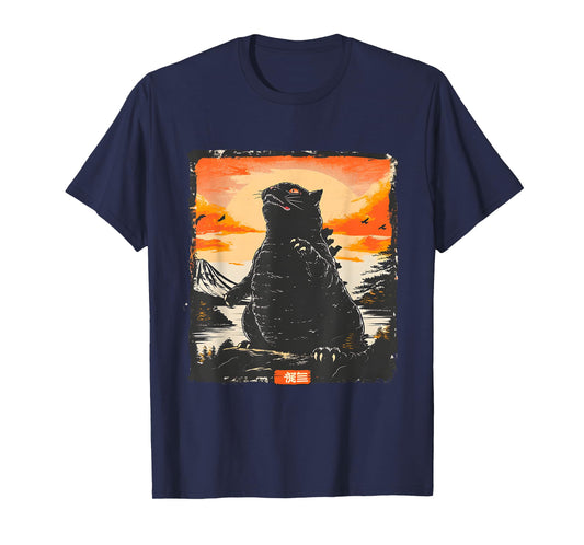 Majestic Catzilla: Feline Giant Destruction T-Shirt
