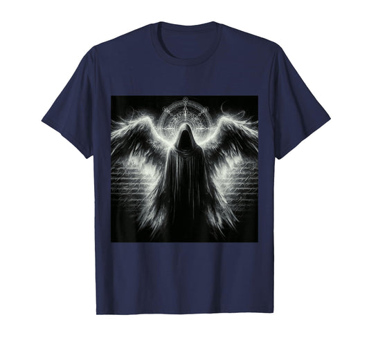 Archangel Azrael Religious Dark Fantasy Art Angelic Design T-Shirt