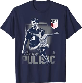 Officially Licensed USA Soccer USMNT Gear, Christian Pulisic T-Shirt