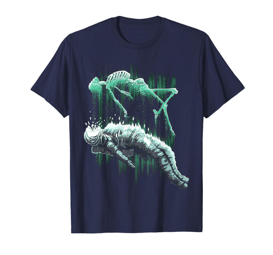 Astral Departure Glow-in-the-Dark Vintage Astronaut T-Shirt