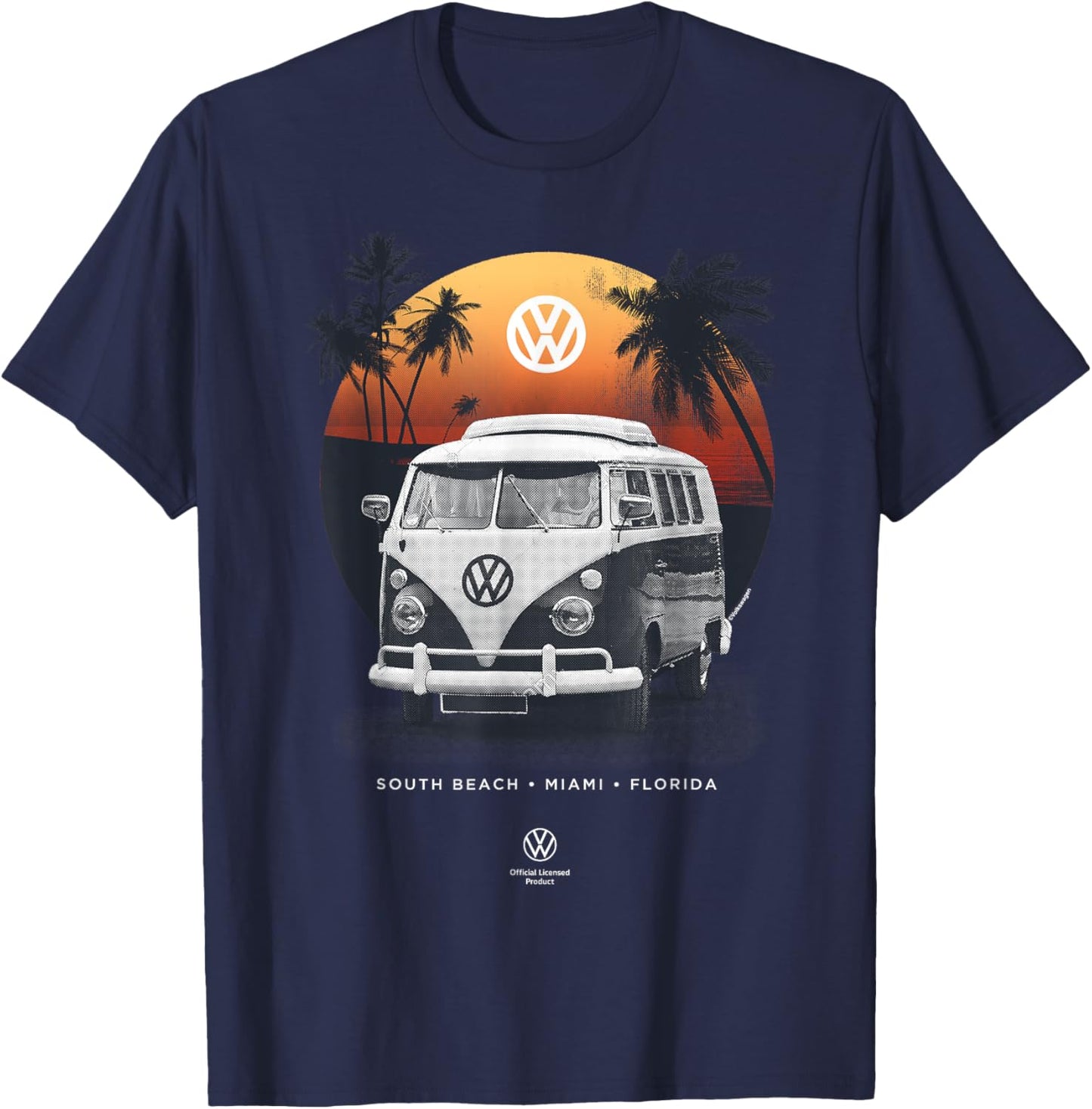Volkswagen T1 Camper Beach Sunset Florida T-Shirt