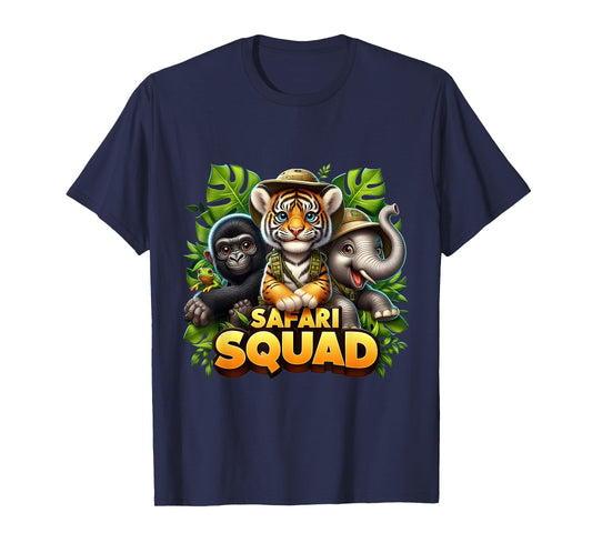 Animals Safari Squad Sunset Wildlife Zoo Wildlife Team T-Shirt