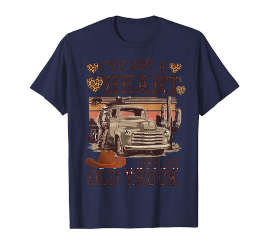 Heart Like an Old Truck - Vintage Western T-Shirt