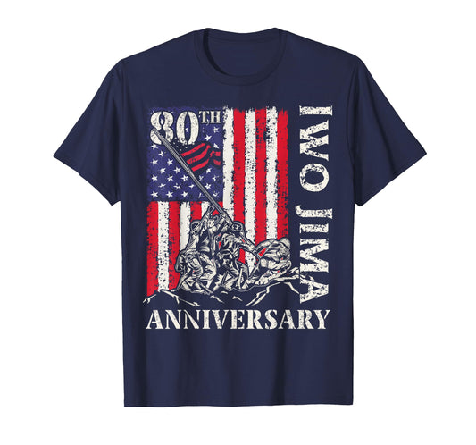 Iwo Jima 80th Anniversary Battle WWII Veteran 4th of July T-Shirt