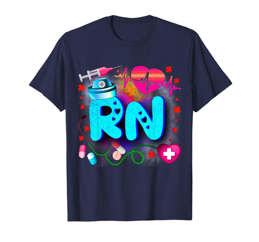Registered Nurse RN - Tie Dye Registered Nurse Funny RN T-Shirt