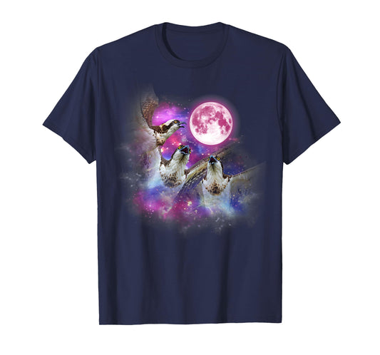 Osprey Howling At The Moon Wildlife colorful T-Shirt