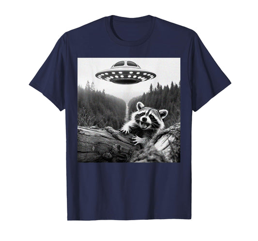 Raccoon Evades UFO Abduction T-Shirt