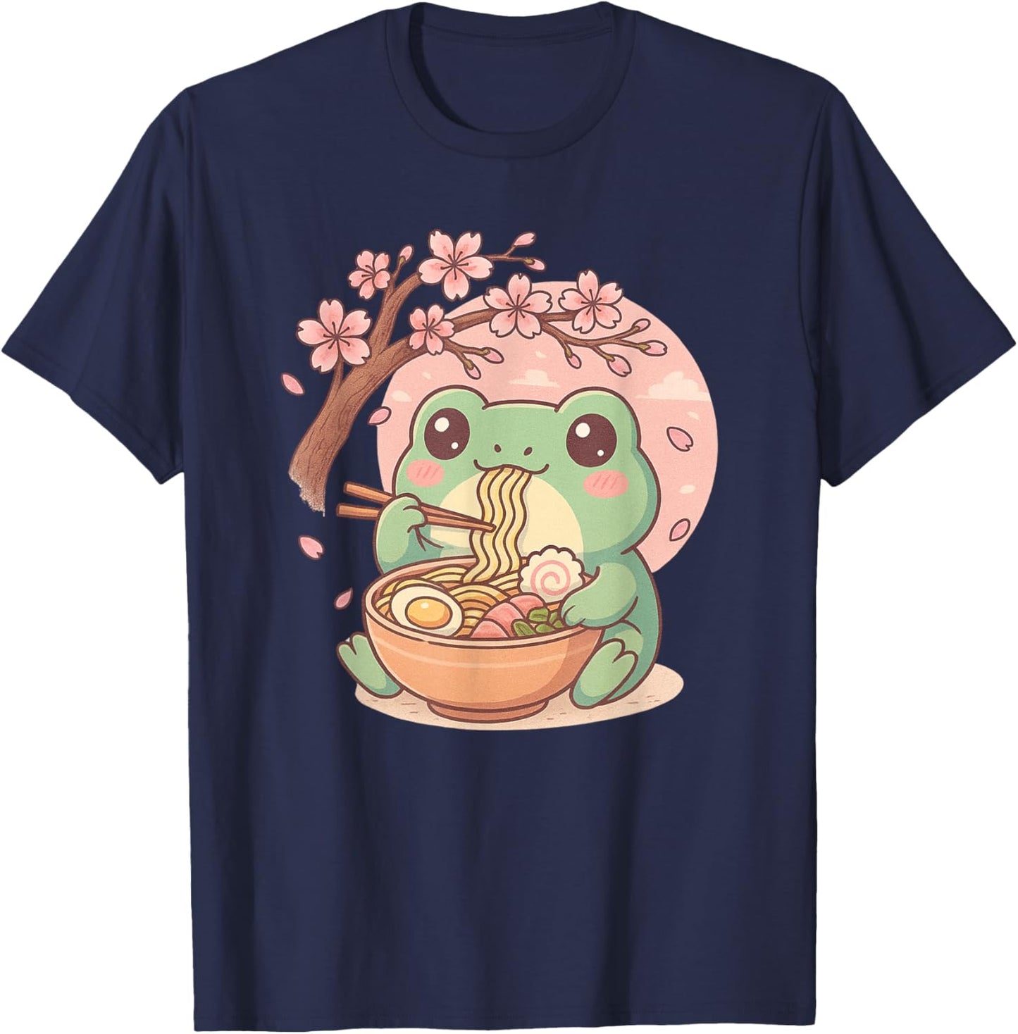 JAPANESE FROG RAMEN GRAPHIC PRINT T-Shirt