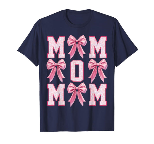 Mom Coquette Pink Bow Floral Mother's Day Mom T-Shirt