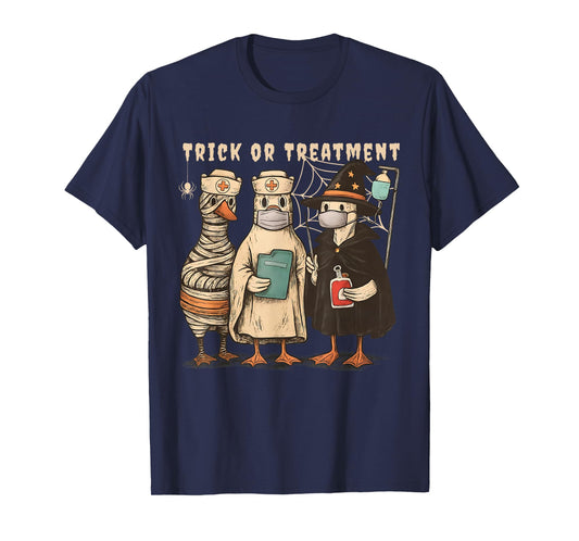 Retro Halloween Registered Nurse Ghost Witch Spooky Season T-Shirt