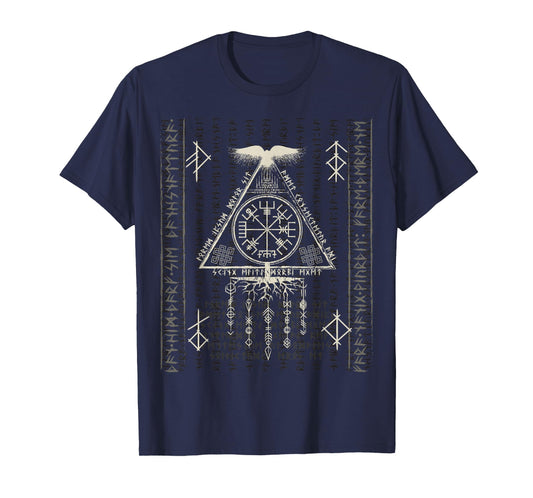 Compass Vegvisir Viking Symbol Nordic Rune Celtic Yggdrasil T-Shirt