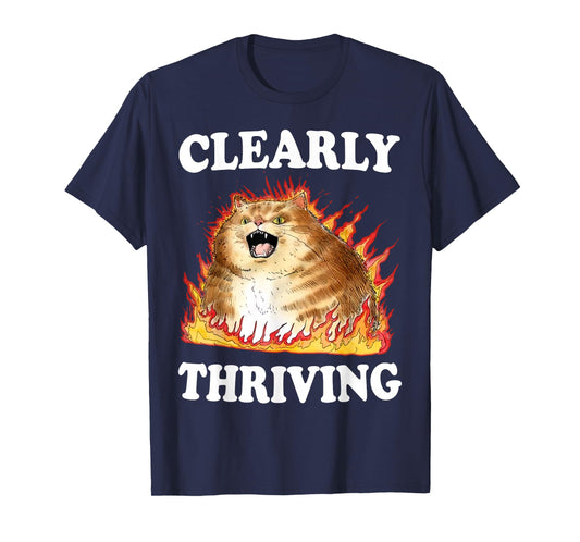 Clearly Thriving T-Shirt, Small, Black