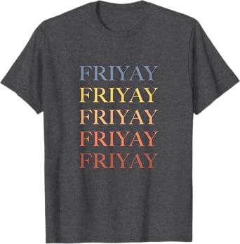 FRIYAY Retro Rainbow T-shirt