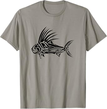 Roosterfish Shirt - Cool Rooster Fish Tribal Design T-Shirt T-Shirt
