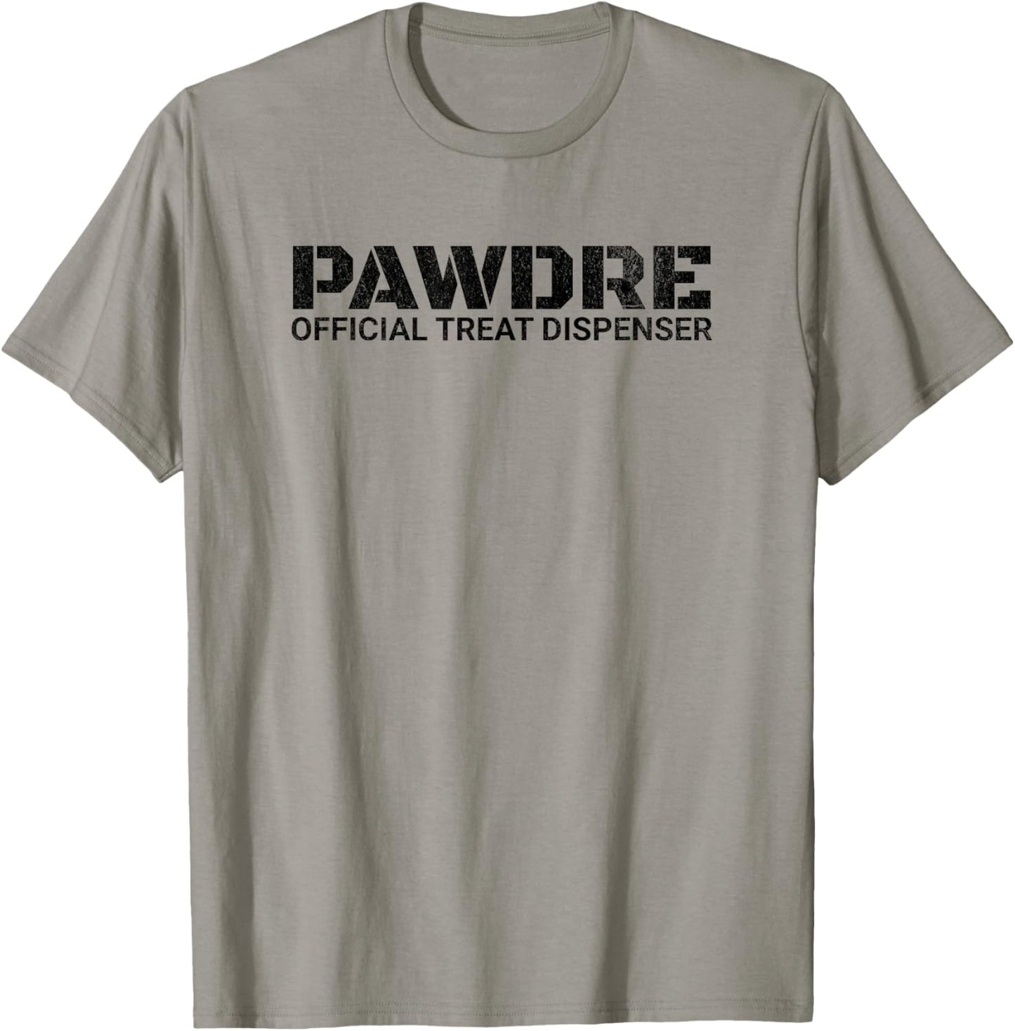 Funny PAWDRE Official Treat Dispenser, Cat and Dog Dad T-Shirt