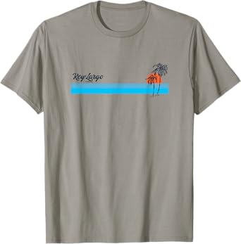 Key Largo FL Vintage 70s Palm Trees Design T-Shirt