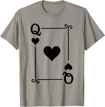 Playing Cards Costume - Queen Hearts Card - Queen Card T-Shirt