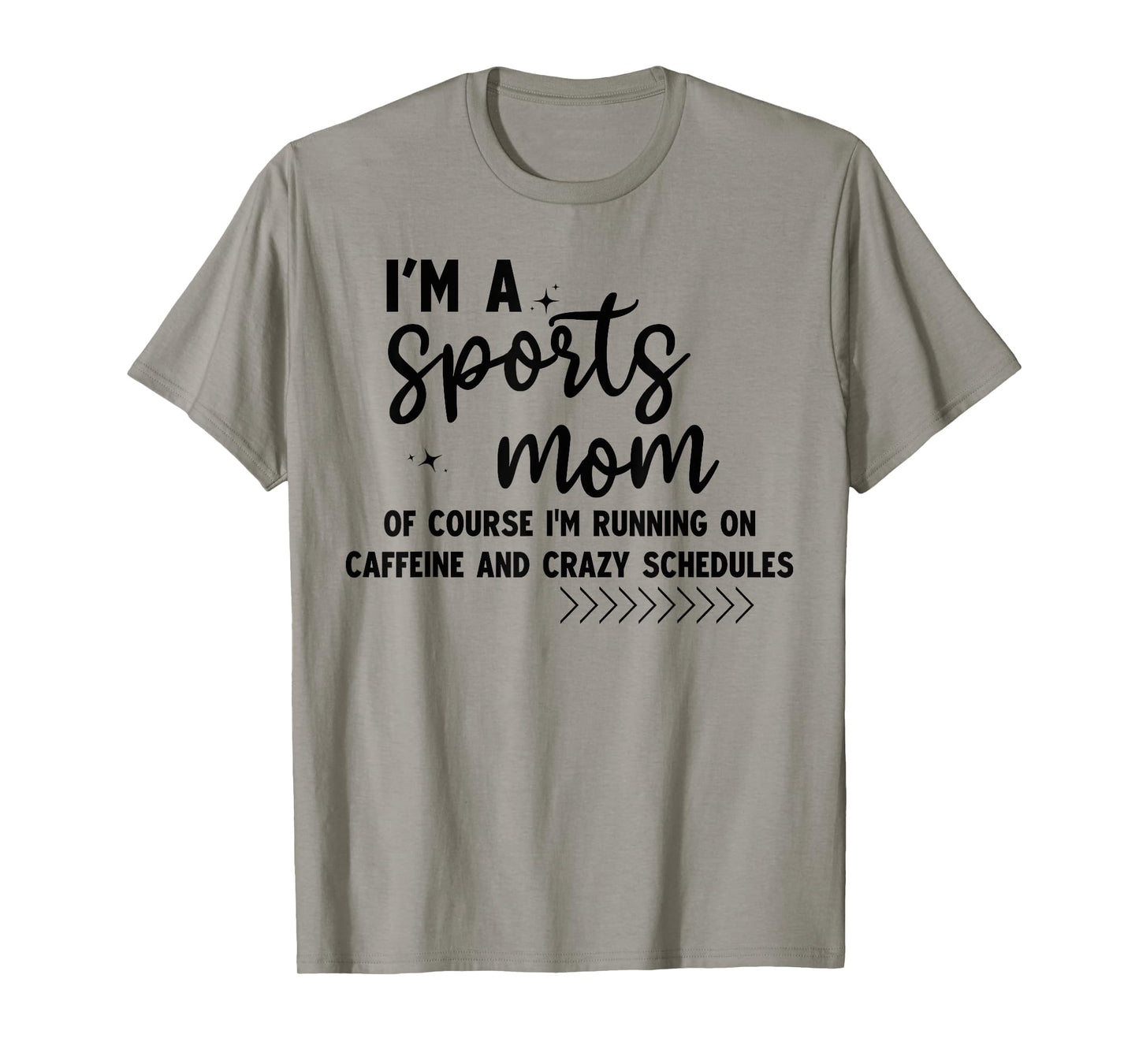 Retro I'm A Sports Mom Of Course Iβm Running On Caffeine T-Shirt