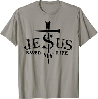 Jesus Saved My Life Cross T-Shirt