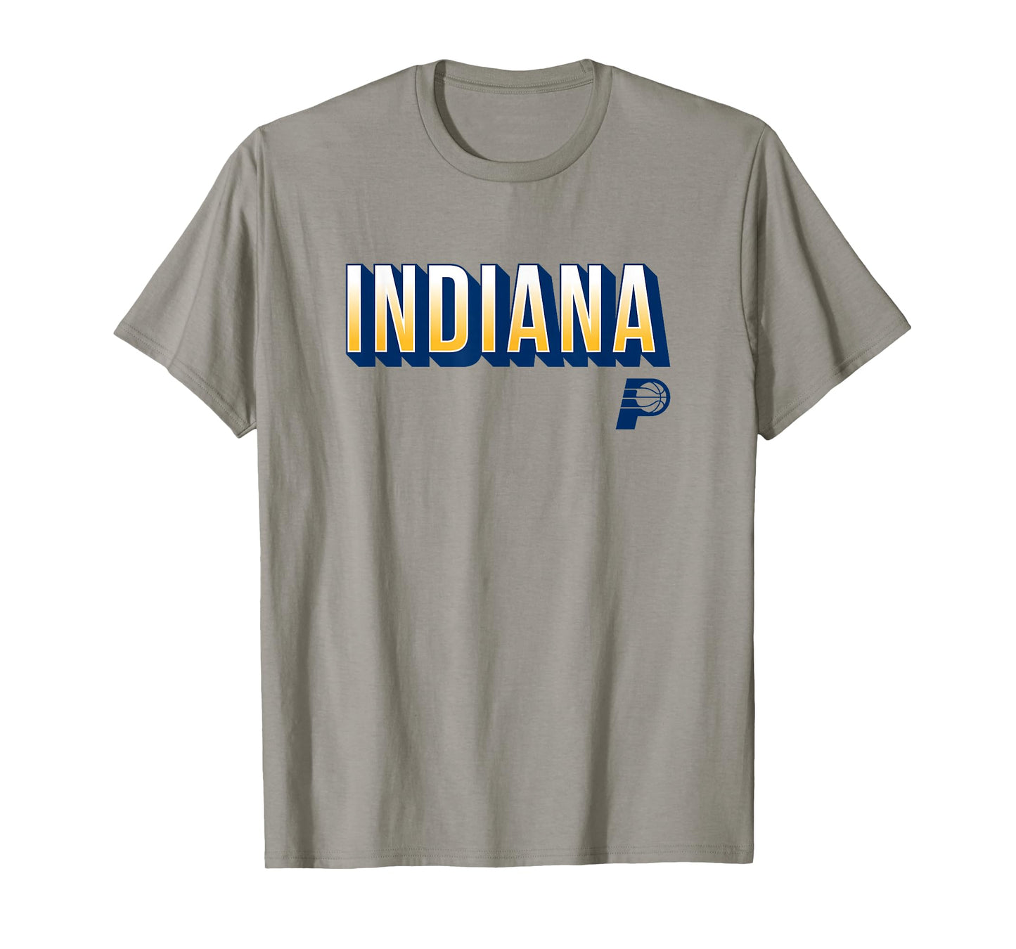 NBA - Indiana Pacers City Wordmark Logo Gold T-Shirt