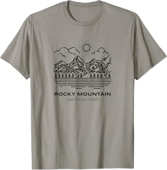 Vintage Rocky Mountain National Park Hike T-Shirt