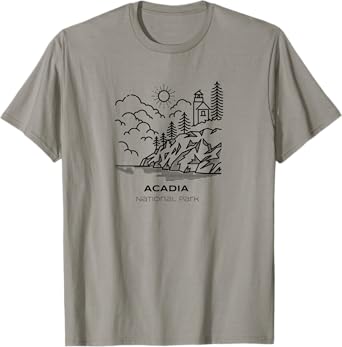 Vintage Acadia National Park Hike T-Shirt