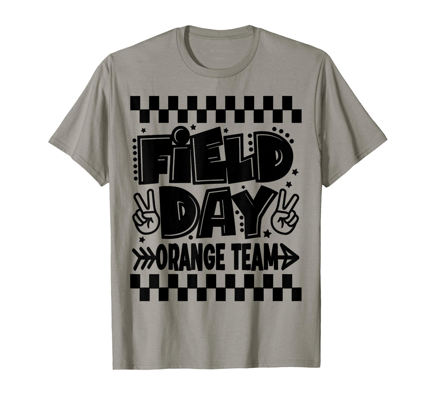 Field Day 2025 Orange Team Color Game Competition Kids Fun T-Shirt