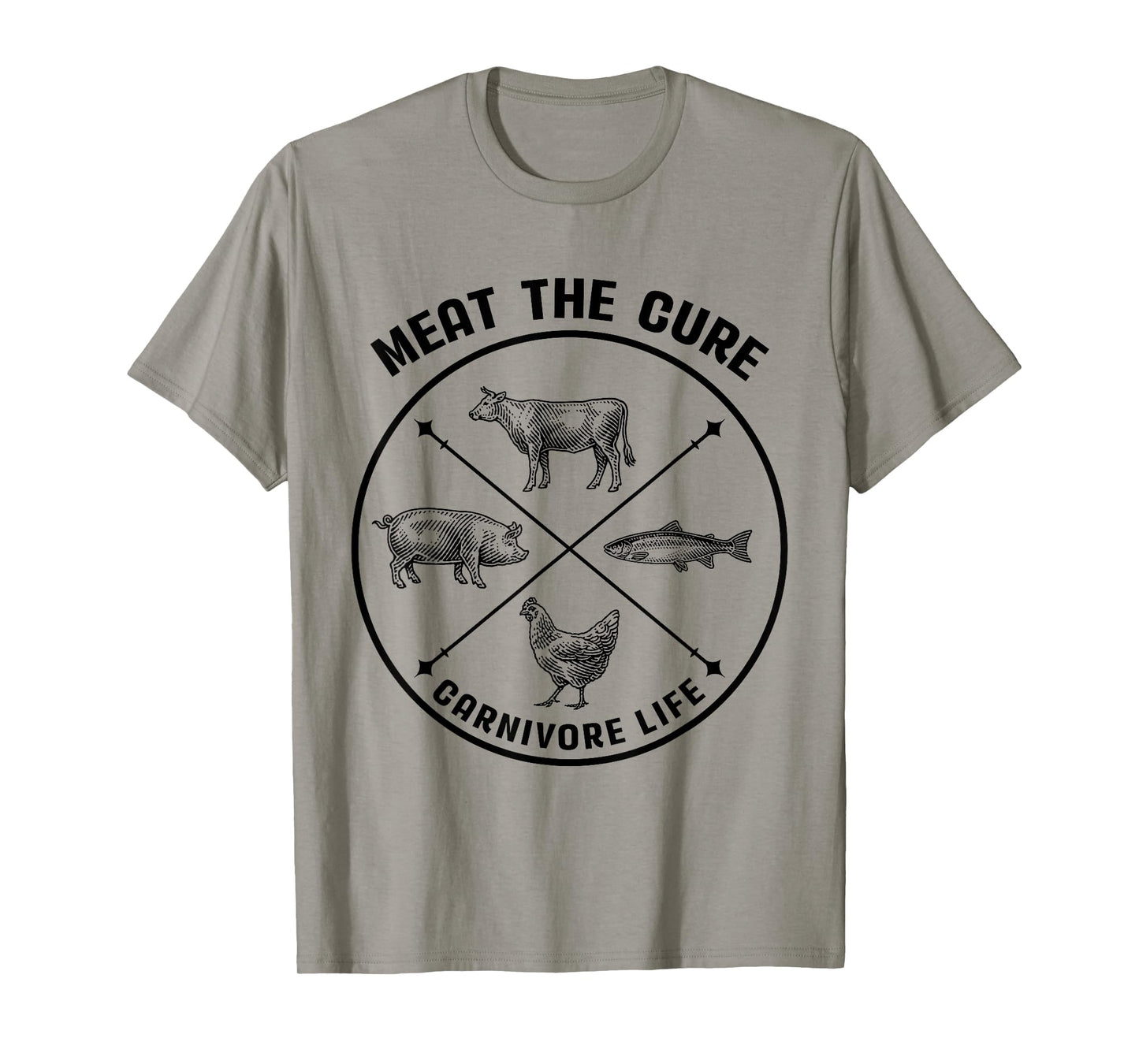 Meat The Cure Carnivore Life Animal Funny T-Shirt