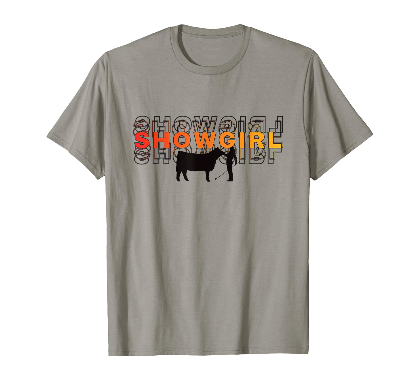 Showgirl Livestock Cattle Showing - Fun Show Cattle T-Shirt