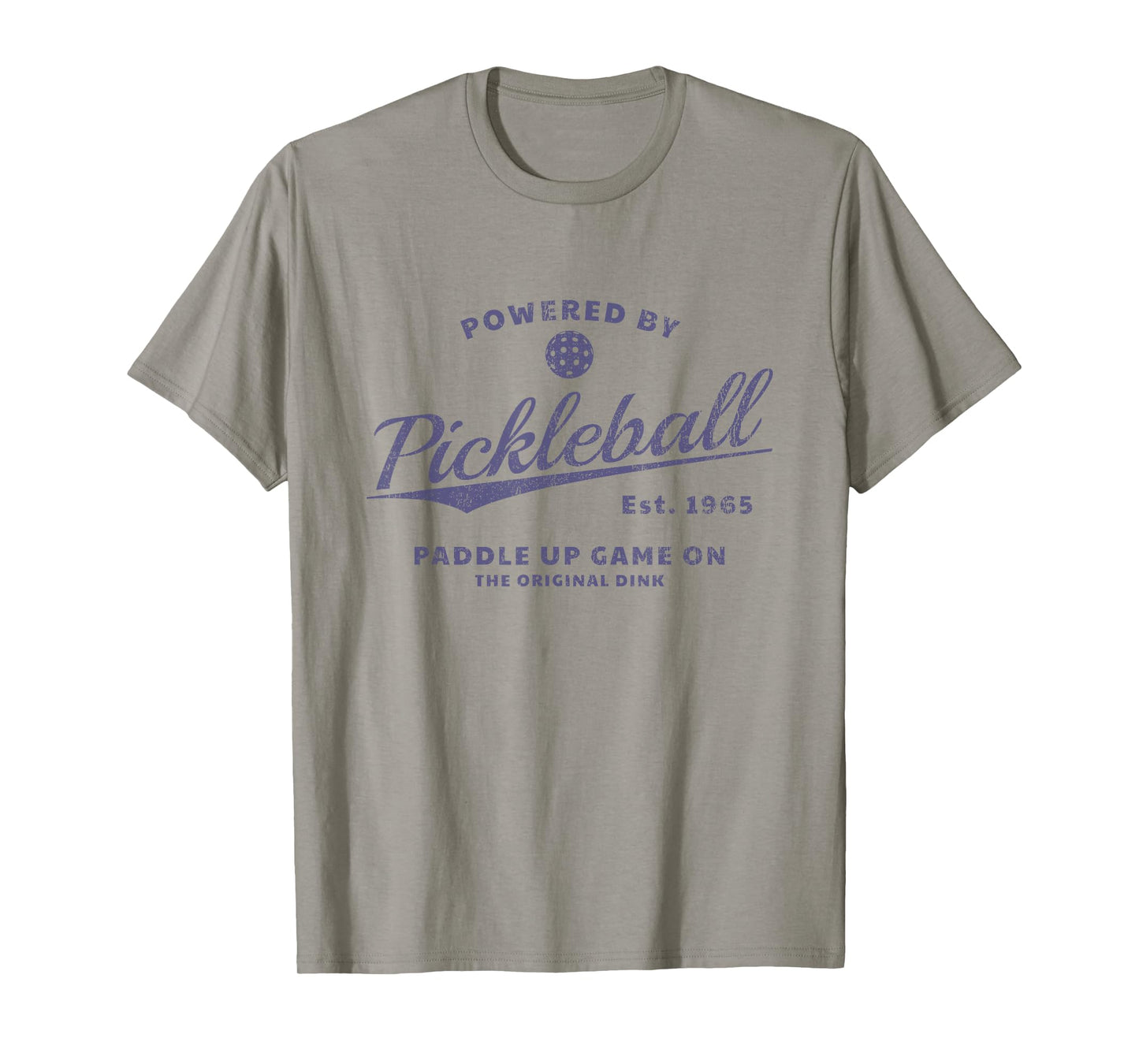 Pickleball - Powered by Pickleball - Stylish Nostalgic T-Shirt