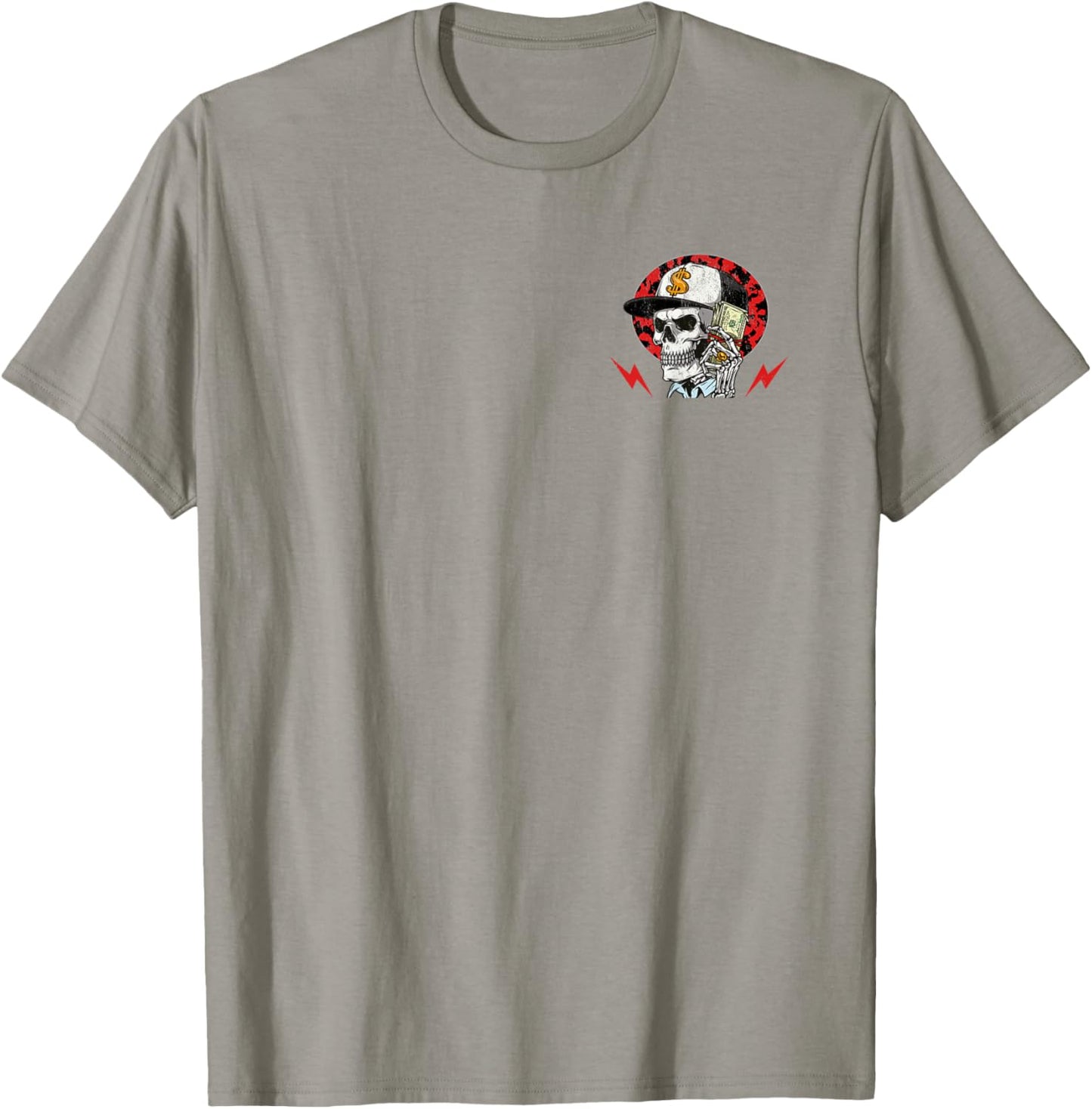 Skeleton Working Like Crazy To Support The Lazy Saying T-Shirt