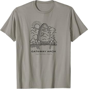 Vintage Gateway Arch National Park Hike T-Shirt