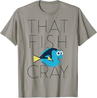 Disney Pixar Finding Dory That Fish Cray Dory Line Logo T-Shirt