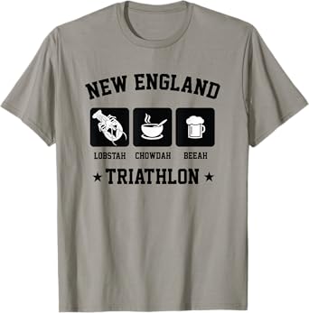 New England Triathlon Lobster Clam Chowder and Beer t-shirt T-Shirt