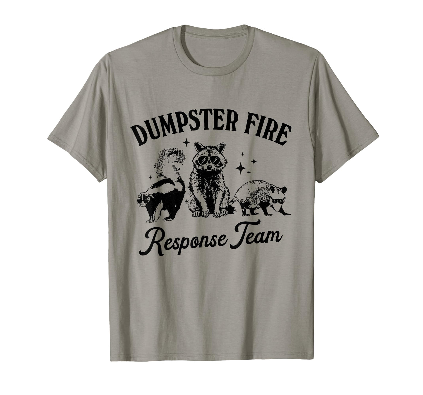 Dumpster Fire Response Team, raccoon trash panda meme T-Shirt
