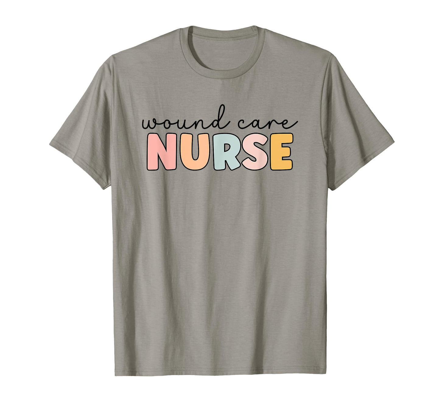 Wound Care Nurse Happy Nurse's Day Apparel Co. Wound Care Nurse T-Shirt, Women's Unisex-Adults, Short Sleeve, Cotton Blend, White, X-Small, Classic Fit, U-Neck, Spring, Nursing-Themed
