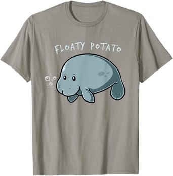 Floaty Potato T-Shirt Funny Manatee Shirt Sea Animal Gift T-Shirt
