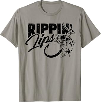 Rippin' Lips Fishing Fisherman Funny T-Shirt