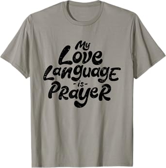 Retro My Love Language Is Prayer Jesus Christian Easter T-Shirt